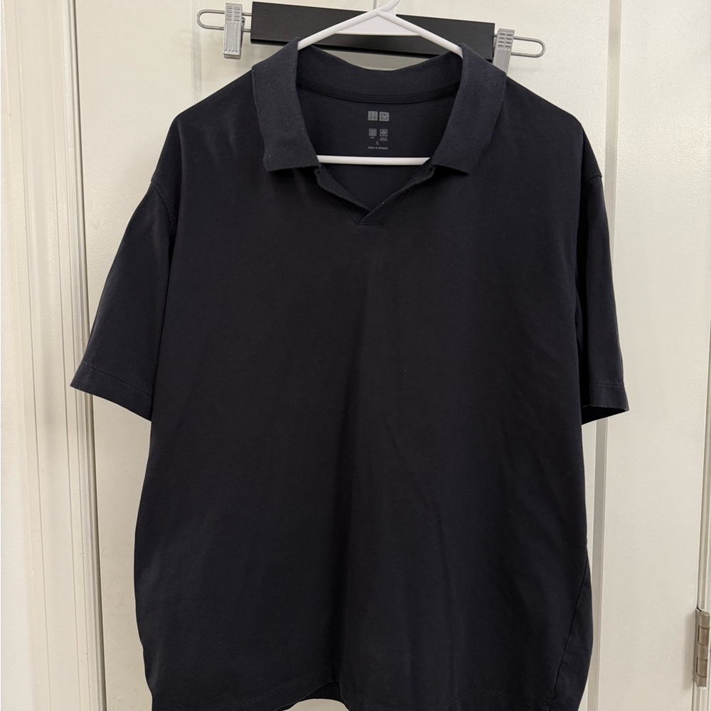 Uniqlo Mens Navy Skipper Polo
